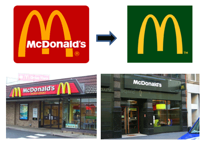 Muestra del rebranding llevado a cabo por McDonald's